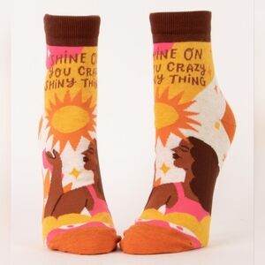 NWT Blue Q Women's Socks Shine On You Crazy Thing